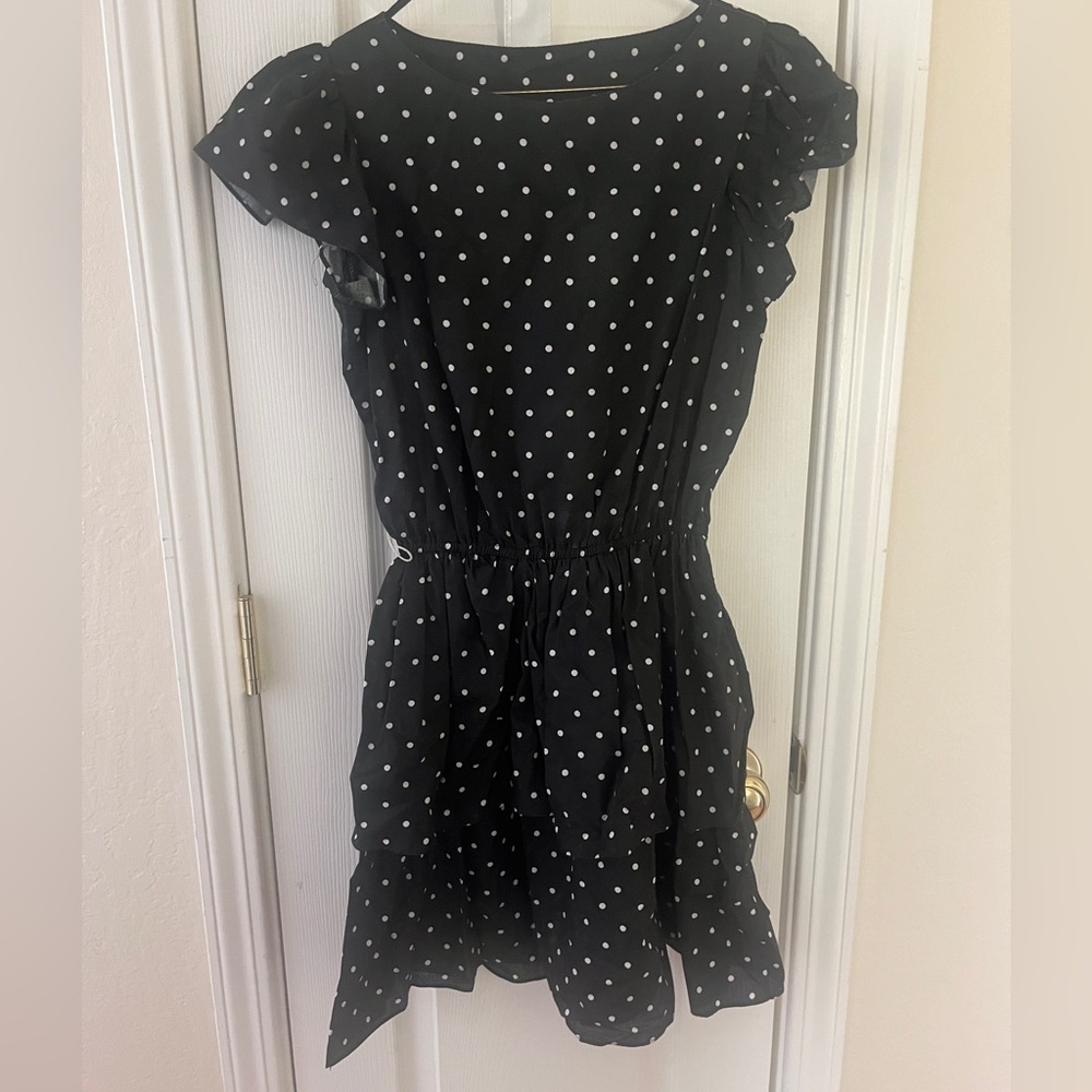 Adorable 60s Polkadot One Piece Romper Size Small